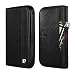 Produktbild iPhone 7 Hülle, Pierre Cardin Premium-Echtes Leder Wallet-Karte Fall Flip Cover mit ID-Kartenhalter Cash Tasche & Knopfverschluss für Apple iPhone 7, Schwarz