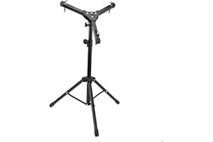 ASIXXSIX Supporto per Rullante, Supporto per Batteria Regolabile Adatto per Rullante da 11 a 12 Pollici, Tamburo Fittizio, Struttura a Treppiede Rinforzato per Principianti di Batteria