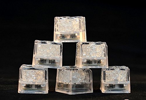 12 x Submersible LED Eiswürfel / Rocks mit blinkenden Multi-Farben-Licht Große Party Hochzeit Club Bar Champagner Turm Dekoration oder ein einmaliges Geschenk - 4