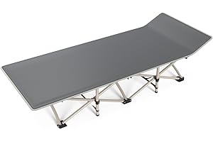 CHENDY Camping Cot - Heavy-Duty Foldable Cots for Adults, 1200D Double Layer Oxford Camping Cots for Camping Travel Tent Day Outdoor & Home Guest