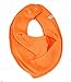 Girls Children Baby's Bib with Press Stud Double-Layered orange