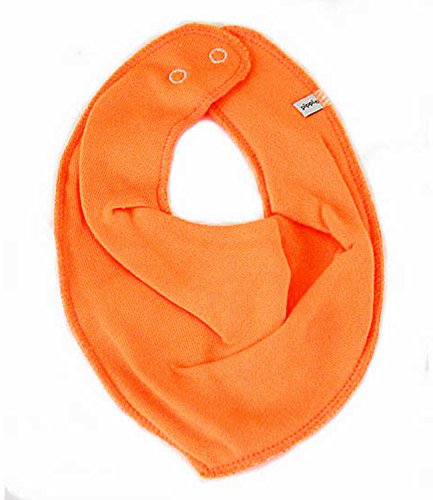 Girls Children Baby's Bib with Press Stud Double-Layered orange