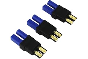 OliYin 3pcs Maschio TRX Traxxas Style to Female EC5 Losi Adattatore Connettore per Brushless SCT LiPo Slash (Confezione da 3)