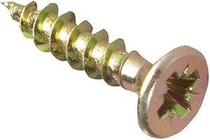 ForgeFix Multi-Purpose Single Thread Screws | 4.0 x 17mm | Zinc Yellow Passivated | Box 200