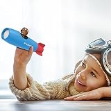 Varta Paul der Bär LED Taschenlampe in Form einer Rakete – Leuchte für Kinder mit automatischer Abschaltfunktion – Kindertaschenlampe Nachtlicht Flashlight ideal für Kinderzimmer Schlafzimmer - 4