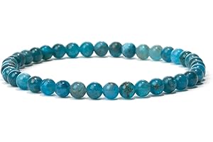 Landorilo Bracciale in Pietra Naturali da 4 mm, Braccialetti Elastico Yoga per Uomo e Donne, Bracciali Portafortuna, Regalo Creativo di Gioielli con Perle di Ricambio