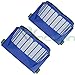 Price comparison product image 2 x AERO VAC Blue Filters for iRobot Roomba Series 630, 600, 650, 660, 610, 620