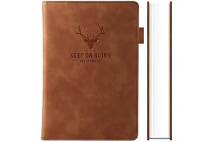 Red Dot Gift®1 Pack Ruled Notebook Journal Hardcover Notebooks with Premium Thick Paper, College Lined Journal,erfect for Office Home School Business Writing & Note Taking (Brown, B5)