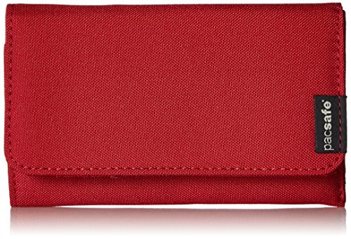 Preisvergleich Produktbild Pacsafe RFIDsafe LX100 Diebstahlschutz RFID-blockierender Wallet, chili (rot) - 10740