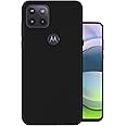 HELLO ZONE Exclusive Matte Finish Soft Back Case Cover for Moto G 5G - Black