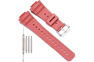 XBHSW Pasek z żywicy, kompatybilny z Casio G-shock DW-5600 GW-M5610 GW-6900 DW-6900 G-6900, męski zapasowy pasek do zegarka, sportowa, wodoodporna bransoletka (ciemnoczerwony)