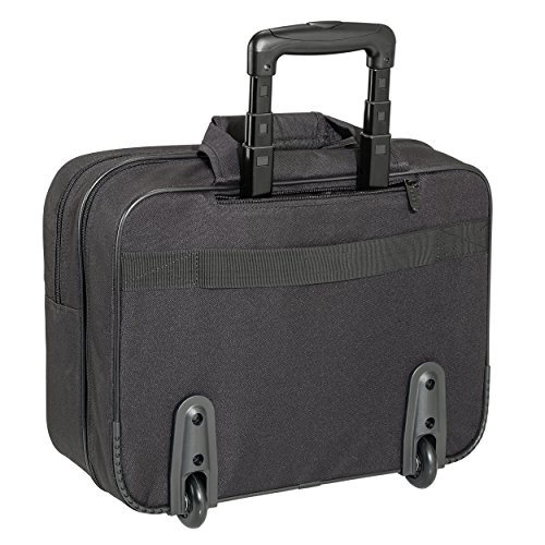 PEDEA Business Laptop-Rollkoffer Premium-Air Trolley Rollkoffer Koffer Reisekoffer Tasche inkl  Fach f  r Notebooks bis 17 3 Zoll  43 9 cm   schwarz