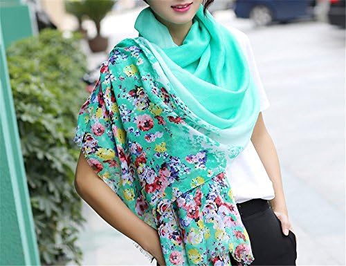 MONEYY An idyllic gradient floweret Ms. scarves cotton linen saika air-conditioning shawl silk scarf masks in the 90*180cm
