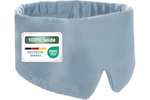 ‎BENE-SLEEP bene-sleep® Schlafmaske – Luxuriöser Schlafkomfort aus 100% Maulbeerseide | Seidenschlafmaske für erholsamen Schlaf | Besonders hautfreundlich & fördert längeren REM-Schlaf
