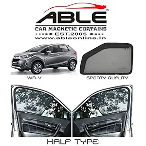 Able Sporty Half Car Magnetic Sun Shade Curtains for Honda WRV Set of 4