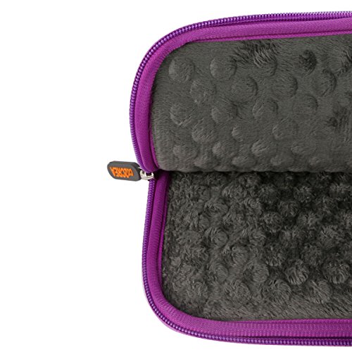 für bis zu 11″ Tablet Nylon Schutzhülle Pouch Tasche mit Samt im Inneren passt Apple iPad Air / Samsung Galaxy Tab / Chromo / Alldaymall / Drache Touch / Microsoft Surface von co2CREA (violett) - 5