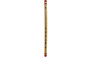 IBA INDIANBEAUTIFULART Traditonal Flute Brown Bamboo Musical Instrument Collectable Wooden Bansuri