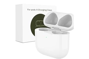 XIEANDKONG Custodia di Ricarica per Air Pod 4 (2024) Generazione, Type-C Wireless Charging Case con Accoppiamento Bluetooth Pulsante di Sincronizzazione Ricarica Cablata e Wireless