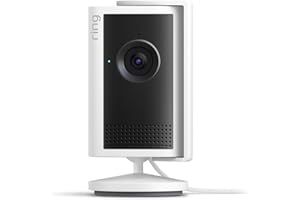 Ring Indoor Camera Plus (newest gen)| Plug-In Security Camera | Retinal 2K, 4x Enhanced Zoom, Low-Light Sight, Manual Lens Cover | 30-day free trial of Ring Subscription Plan