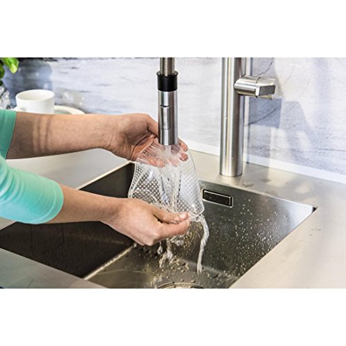 Xavax wiederverwendbare Silikon Frischhaltefolie (extrem dehnbare Silikondeckel, drei verschiedenen Größen für Schüssel, Töpfe oder Gläser, wasser- und luftdicht, 3er-Set) transparent - 13