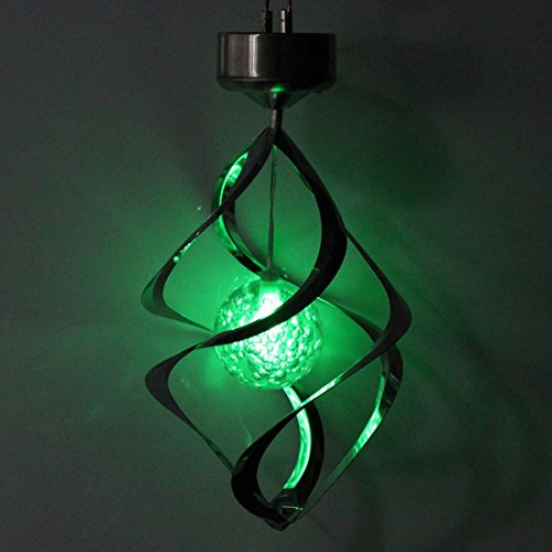 BonZeal Solar Turn Stainless Steel Wind Light - Silver, 2 Watt, Outdoor Ceiling Mounted Pack of 1 RS.1299 (50.00% Off) - Amazon