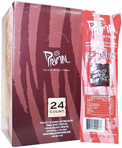 Primal Vegan Jerky | Shiitake Mushroom Jerky | 5 x 28g (UK)