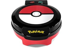 ‎UNCANNY BRANDS Uncanny Brands - Pokemon Pokeball Maschine zum Erstellen Ihrer Waffeln mit dem Poke Ball - Europäischer Stecker - Typ C (WM1-POK-PK1-EU) - Geschenk Friki - Küche