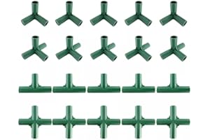 YUANPGKY Invernadero 20 unids juntas marco conectores 16mm accesorios de construcción verde para protección solar cobertizo jardinería uva enrejado
