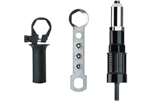 PROVO Elettrico Rivetto Pistola Adattatore Inserto Dado Rivettatore Adattatore Kit Mano Strumento di Alimentazione Macchina Accessorio per Trapano Cordless Elettrico Rivettatura Rivettatrice Inserto