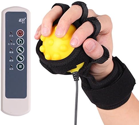 MEIDUO Electric Hot Hand Massager Training Ball  Hand Rehabilitation Equipment Vibration massage infrared heat ( Color : C(Power) )