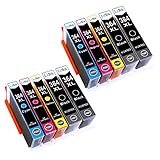 Inhalt: 10er-pack tintenpatronen 364 XL multipack, 4 Schwarz, 2 Cyan, 2 Magenta, 2 Gelb.