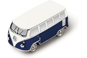 BRISA VW Collection - Magnete da frigorifero-ufficio-bacheca Volkswagen nel modello 3D T1 Bulli Bus (Blu)