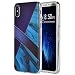 Produktbild KuKiMa iPhone XS MAX Marmor Ultra dünn hülle, 360 Grad TPU Geschäft Silikon Leder für iPhone XS MAX Fall, Ultradünne Anti Drop Telefonabdeckung Premium Soft TPU Slim Voller Schutz wählen