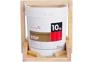 H2OPLUS Membrana Impermeabilizzante Rosso STOP 10Kg · Guaina Liquida Impermeabilizzante Colorata · Vernice plastica 100% NATURALE a base di Acqua, NESSUN ODORE ai Solventi Chimici