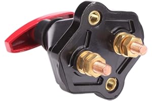 HUAMENGYUAN Interruttore batteria universale 12-24V 600A,Interruttore disconnessione dell'auto interruttore di spegnimento con interruzione dell'interruttore di alimentazione per auto da corsa marine
