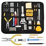 【Upgrade-Version 】 Sopoby Uhrenwerkzeug Set 146tlg Uhrmacherwerkzeug Uhr Werkzeug Tasche Reparatur Watch Tools in schwarze Nylontasche