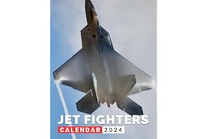 Jet Fighters Calendar 2024: Fighters Jet 2024 Planner, Monthly Daily Planner | Birthday Gifts for Men, Dad, Boy, Husband, Student, Teacher | For Stress Relief