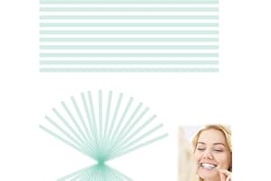 FBTOPNUM Papier de verre dentaire,Bandes de Polissage Dentaires,Bandes de polissage,Papier abrasif dentaire,Dimensions fines - 4 mm de Large - 14.5CM / 25PCS/Boîte, Outils de Polissage (Grün)