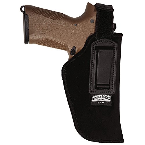 Uncle Mike'sKodra Nylon Inside-The-Pant Holster with Retention Strap (Black, Size 15, Right Hand)
