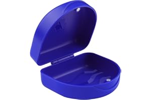 ARGOMAX Scatola per Parentesi Graffe, per Riporre Protesi, 1 KFO (Blu Scuro)