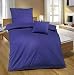 Produktbild biberna 0065699/289/004 Bettwäsche, Baumwollsatin, 80 x 80 + 155 x 220 cm, kornblau