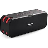 Bluetooth Lautsprecher, Wirezoll Wasserdicht 20W Wirelss Tragbar Speaker Kabellos Musikbox Box mit Universal Fahrrad Halter und 6000mAh Batterie, Schwarz &amp; Rot ( Bass Verstärker , IP67 Wasserfest , Staubdicht , Stoßfest , Freisprecheinrichtung ,TF Karte Unterstützt ) 【Upgrade Version】