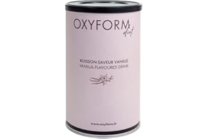 OXYFORM BY OXYLENT Laboratoires Oxyform I Boisson Diététique Protéinée I Substitut Repas Shaker I Préparation Poudre Protéine I Prise Masse Musculaire I Faible Teneur Matière Grasse & Sucre I Goût Vanille 400 g