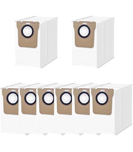 8 Sacchetti Di Ricambio Per Aspirapolvere Robot Xiaomi H40/OV51 - Filtrazione Ultra Fine 99,97%, Capacità 3,5L Per Svuotamento Automatico, Manutenzione Senza Polvere