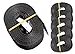 Produktbild iapyx® 6 Spanngurte Zurrgurte 250kg 2.5m 4m 5m 6m mit Klemmschloss Schnellspannung (5m, schwarz)