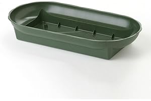 TUSINA Dalton Bowl Green Plastic Floristry Dish Pack of 10