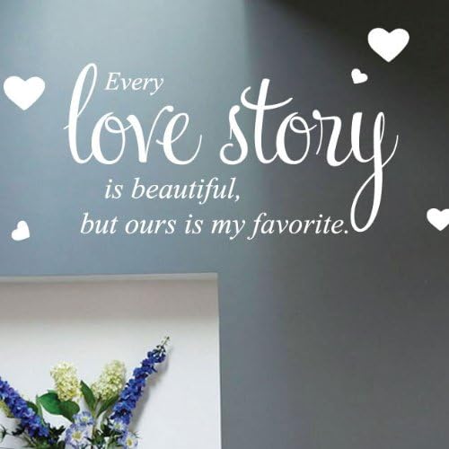 Every Love Story Wall Quote Stickers Wall Decals Words Lettering