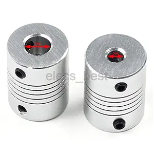 Generic 5mm : Z axis 5 * 5mm 5 * 8mm Silver Coupling for 3D Printer
