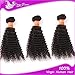 Wholesale of 3 bundles of grade 5A Unprocessed Brazilian Kinky Curly Virgin Hair,300g dye it or bleach it, 16" long.