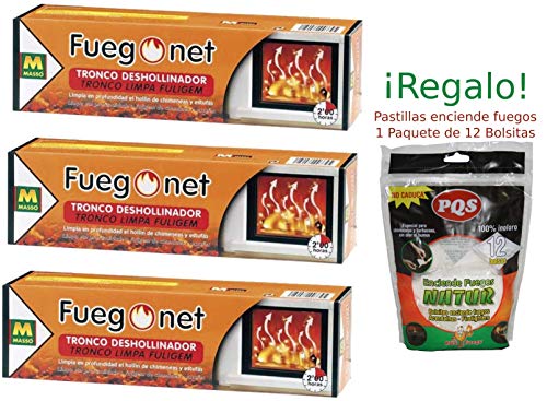 MASSO 231168 Tronco Deshollinador, Marrón, 27.7x7.7x7.7 cm PACK 3 UND